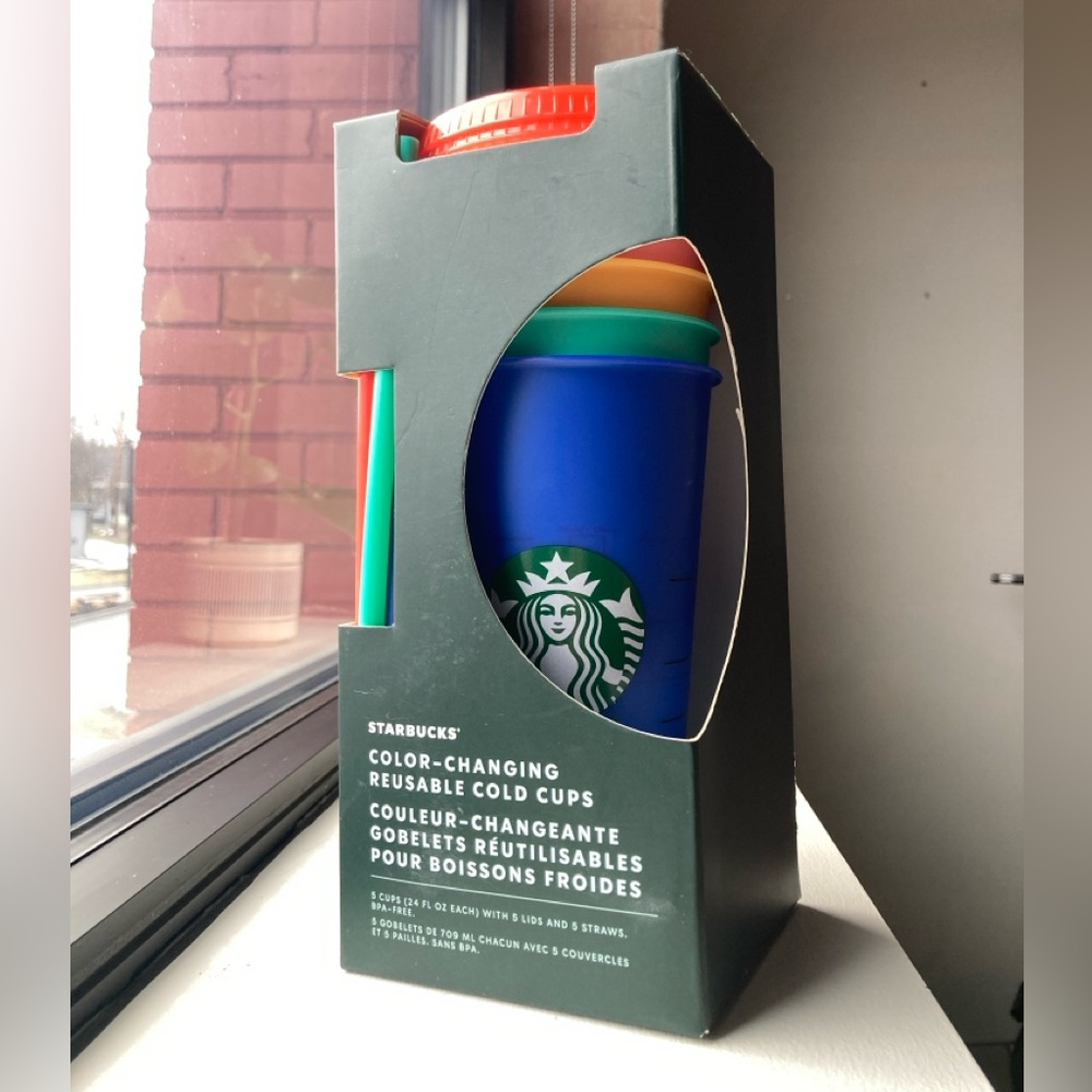Starbucks VIRAL Summer 2020 Exclusive Color-changing Cold Cups (Set of 5)